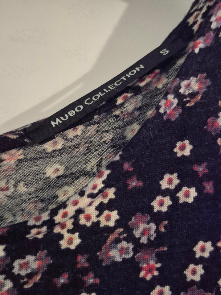 Fakir kol yuvarlak yaka çıtır çiçekli diz altı Elbise - Görsel 4