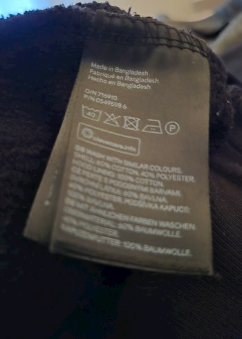 H&M Divided Siyah Kapüşonlu Kadın Sweatshirt - Görsel 3