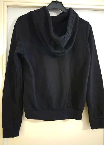 H&M Divided Siyah Kapüşonlu Kadın Sweatshirt - Görsel 2