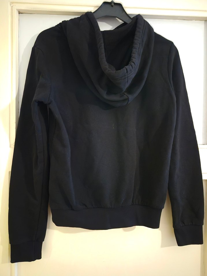 H&M Divided Siyah Kapüşonlu Kadın Sweatshirt - Görsel 2
