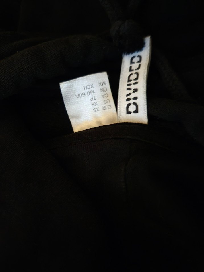 H&M Divided Siyah Kapüşonlu Kadın Sweatshirt - Görsel 4