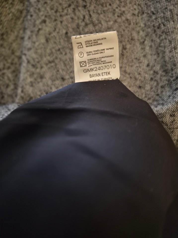 36 beden Gri Midi Çan  Etek - Görsel 4