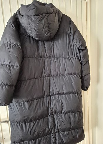 36 Siyah Uzun Fermuarlı Kadın Kış Montu - Görsel 2