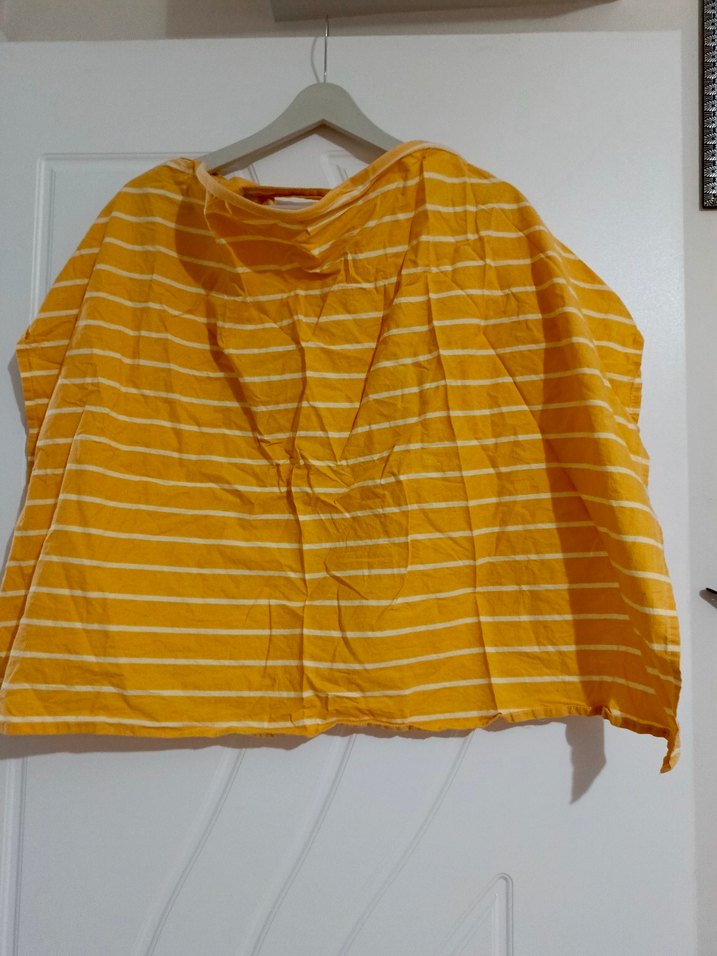 Sarı Çizgili emzirme önlüğü - Görsel 2