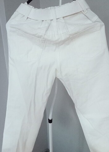 10 Yaş Beden beyaz Renk Beyaz pantolon