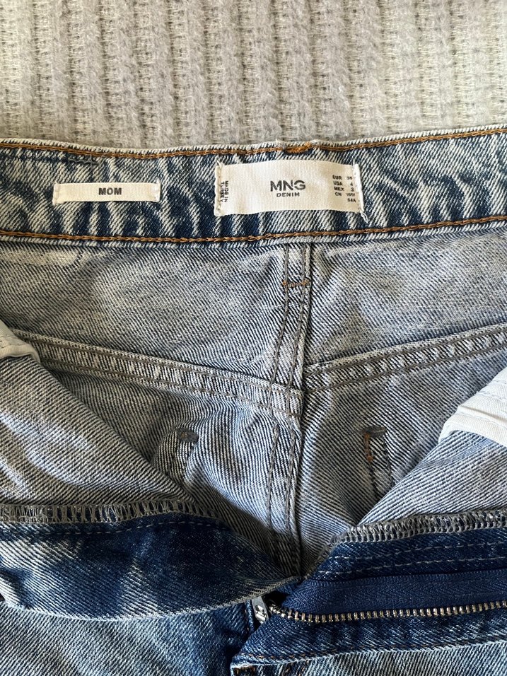 Mango buz mavisi mom jeans. - Görsel 2