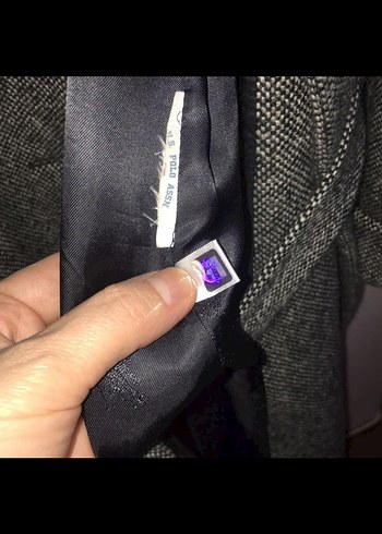 Kemerli Gri Uzun Kaban - Görsel 4