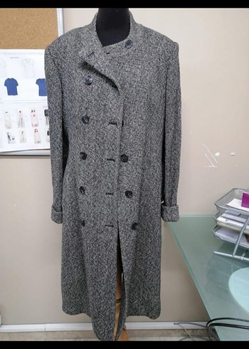 Kemerli Gri Uzun Kaban - Görsel 2