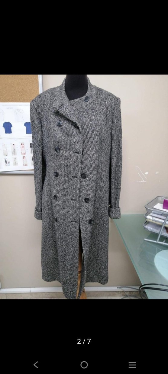 Kemerli Gri Uzun Kaban - Görsel 2