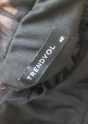 Drapeli Siyah Uzun Kollu Midi Kadın Elbise - Görsel 2