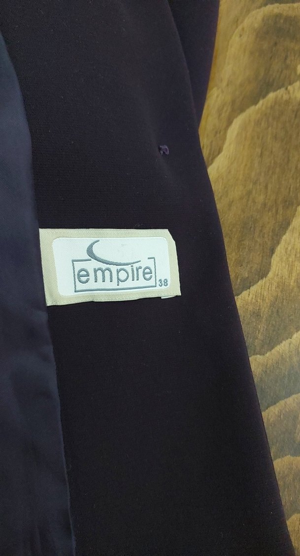 Düğmeli mürdüm Kadın Blazer Ceket - Görsel 4