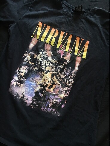 l Beden siyah Renk nirvana tshirt