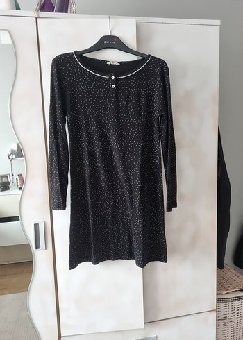 Siyah Uzun Kollu  Gecelik - Görsel 2