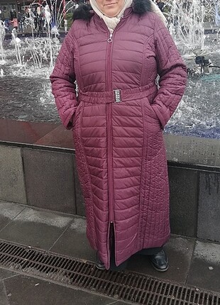 Şişme mont mor
