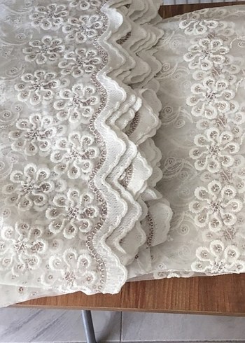 Bohem İşlemeli Beyaz Perde - Görsel 3