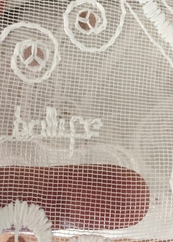 Bohem İşlemeli Beyaz Perde - Görsel 4