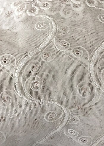 Bohem İşlemeli Beyaz Perde - Görsel 5