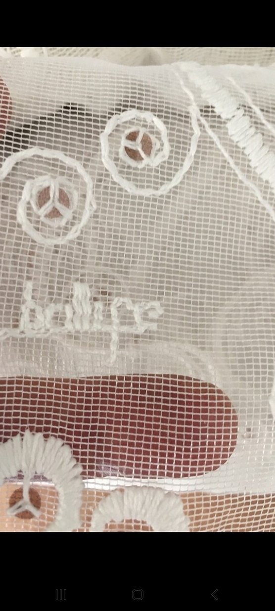 Bohem İşlemeli Beyaz Perde - Görsel 4