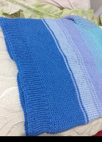 Erkek Çocuk Mavi Bohem Örgü Hırka - Görsel 6