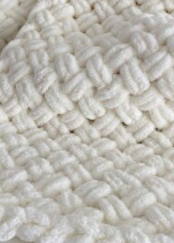 Sarı Örgü Çocuk Battaniyesi - Görsel 2