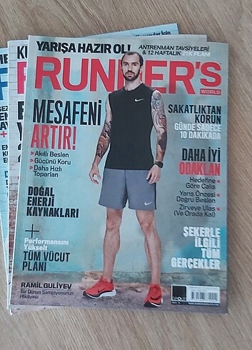Beden Renk Runner's World 6 adet dergi