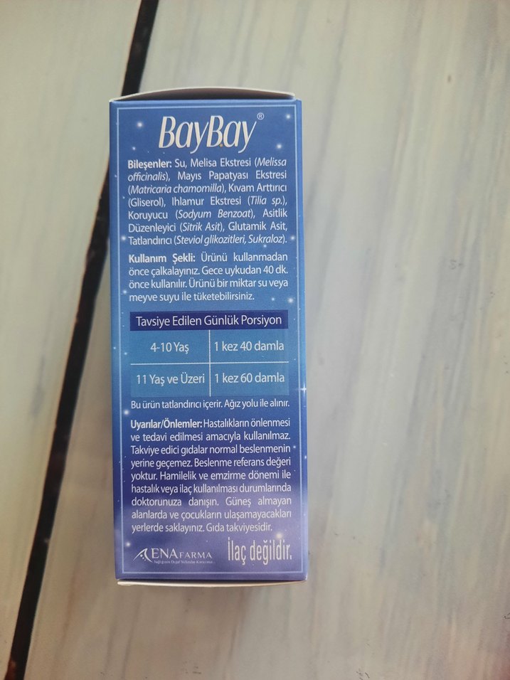 BayBay Night Melisa Ekstreli Takviye Sıvı 50 ml - Görsel 4