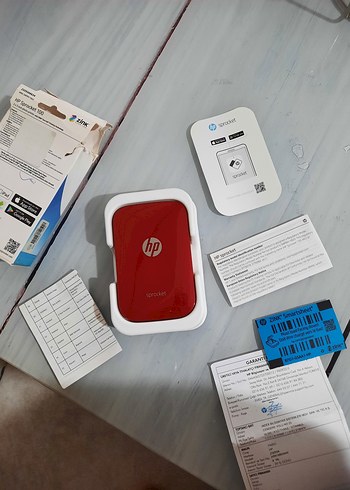 HP Sprocket Taşınabilir Kırmızı Fotoğraf Yazıcısı - Görsel 3