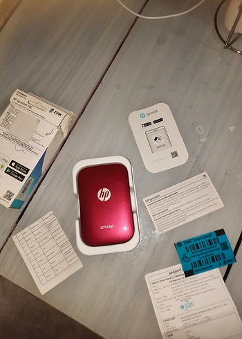 HP Sprocket Taşınabilir Kırmızı Fotoğraf Yazıcısı - Görsel 2