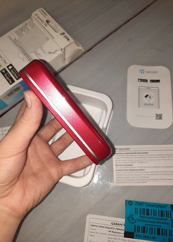 HP Sprocket Taşınabilir Kırmızı Fotoğraf Yazıcısı - Görsel 5