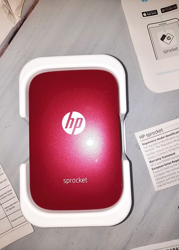 HP Sprocket Taşınabilir Kırmızı Fotoğraf Yazıcısı - Görsel 4