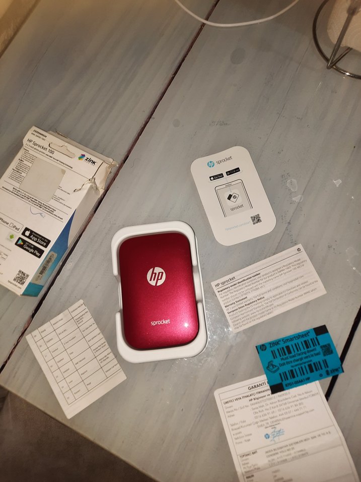 HP Sprocket Taşınabilir Kırmızı Fotoğraf Yazıcısı - Görsel 2