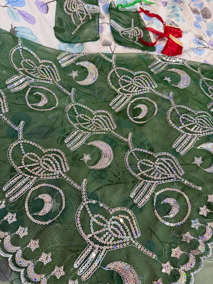 Yeşil Damat duvak seti - Görsel 2