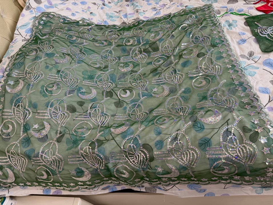 Yeşil Damat duvak seti - Görsel 3