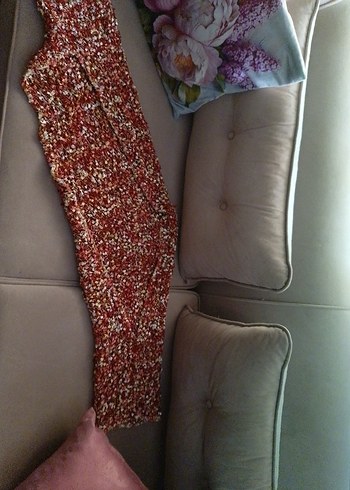 Yeşil Örgü Kadın Şal - Görsel 2