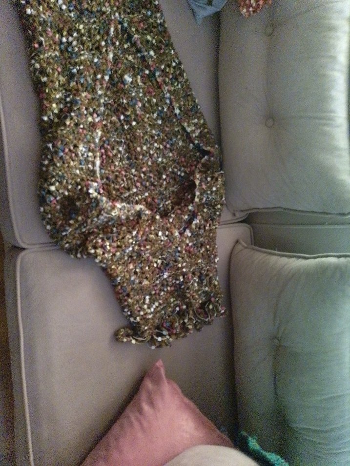 Yeşil Örgü Kadın Şal - Görsel 3