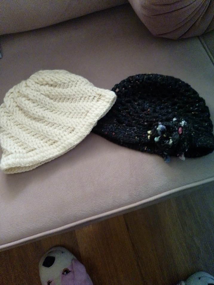 Kadın Örgü Bere - Beyaz - Görsel 2