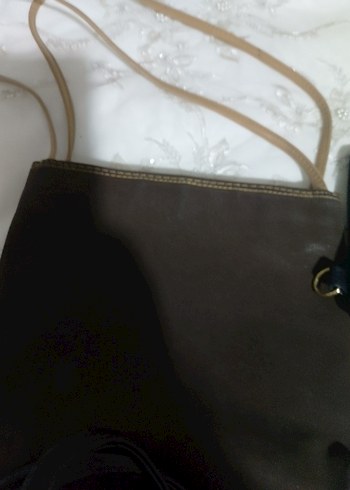 Zara Minimal Kahverengi Deri Omuz Cantasi