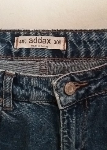 40 Beden Düğmeli Lacivert Kadın Kot Pantolon