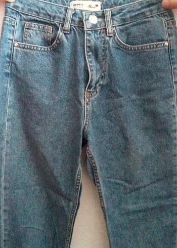 Kadın Lacivert Koton Mom Jean
