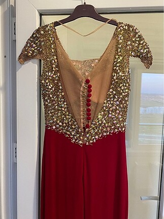 Alfabeta Alfabeta kırmızı taşlı elbise