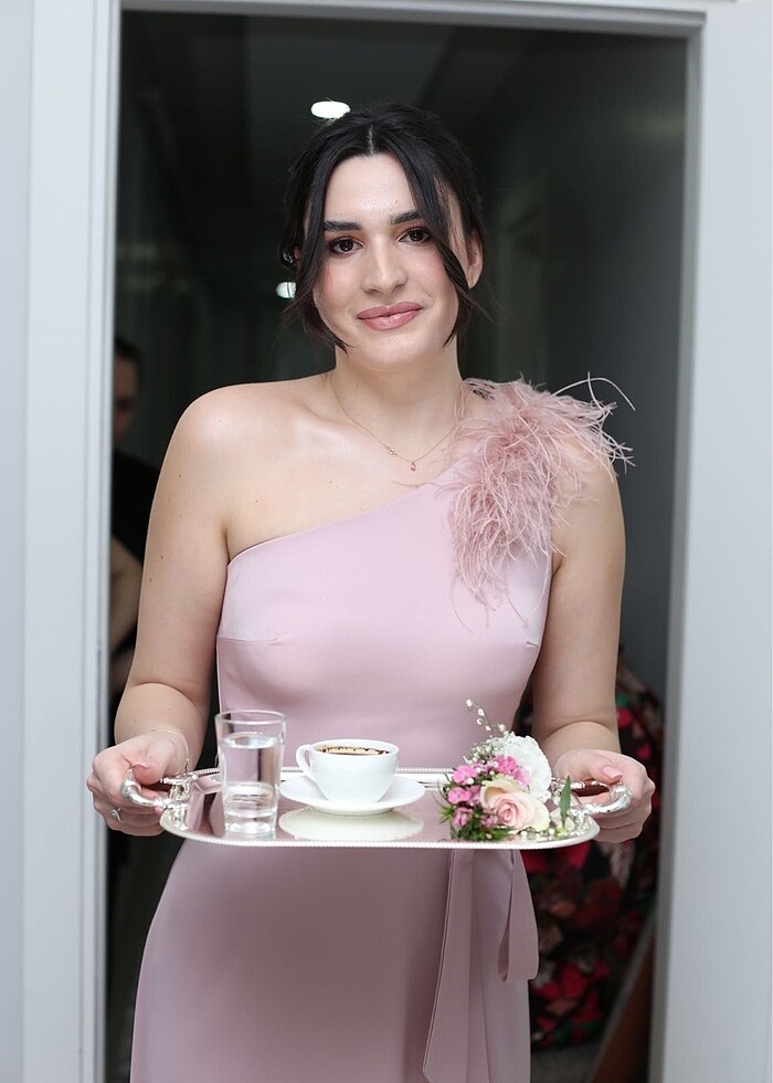 Pembe abiye - Görsel 3