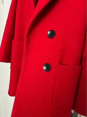 Kırmızı Kaban Kaşe - Görsel 6