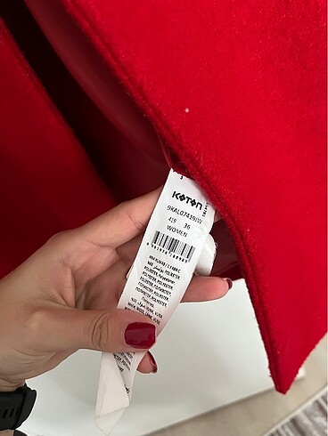 Kırmızı Kaban Kaşe - Görsel 5