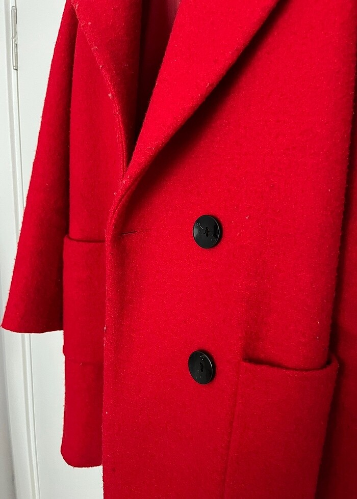 Kırmızı Kaban Kaşe - Görsel 4