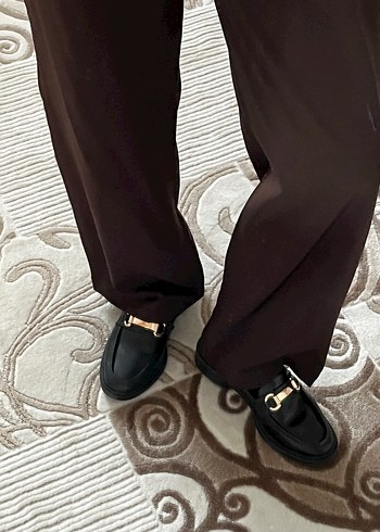 Klasik Tokalı Kadın Deri Loafer