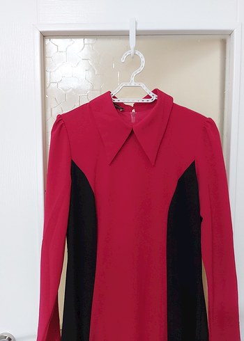 fuşya tesettür elbise - Görsel 3