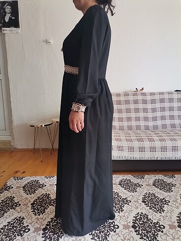 44 Beden siyah Renk Elbise