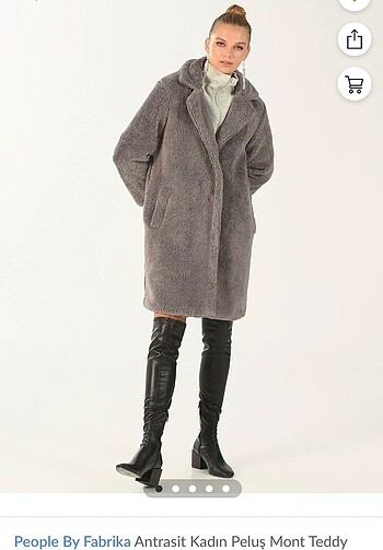 Diğer People By Fabrika marka peluş mont teddy