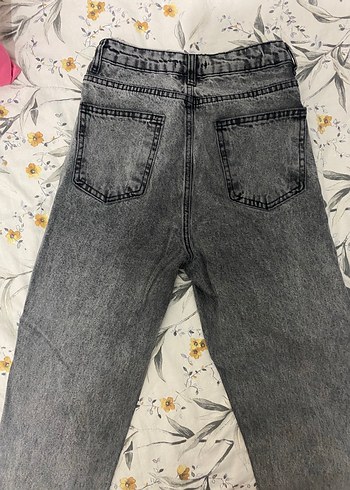xs Beden gri Renk Trendyolmilla mom jean