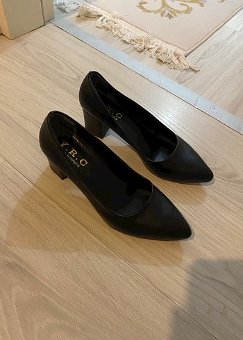 Siyah Kadın Topuklu ayakkabı - Görsel 2